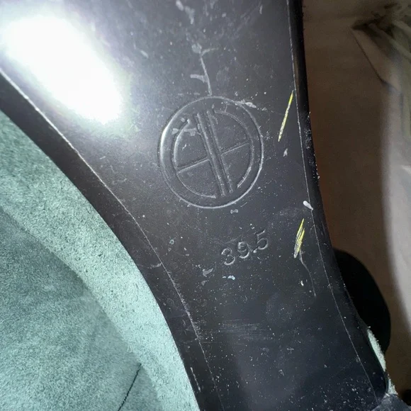 House of Harlow 1960 Suede Green Mid-Calf Boots - Picture 9 of 10